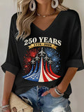 Women's Independence Day 250th Anniversary Printed Top