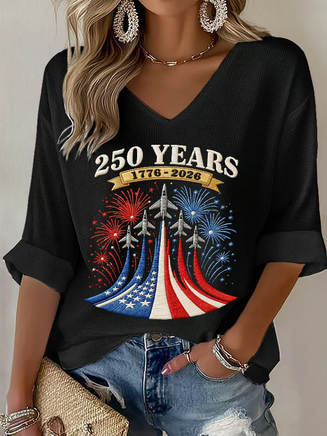 Women's Independence Day 250th Anniversary Printed Top