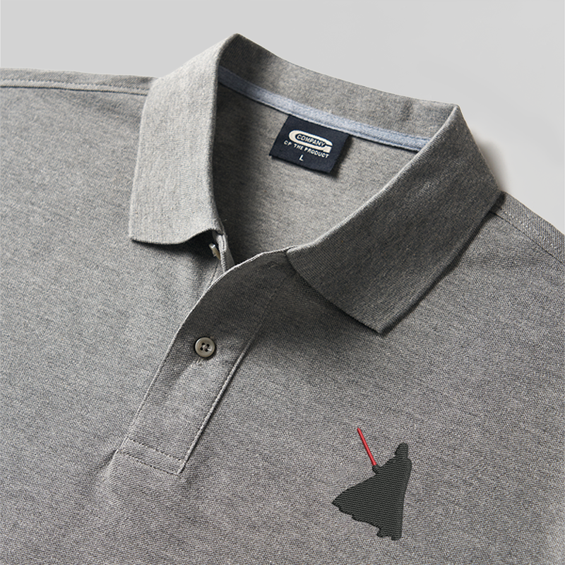 Fighting Geek Embroidered Polo Shirt