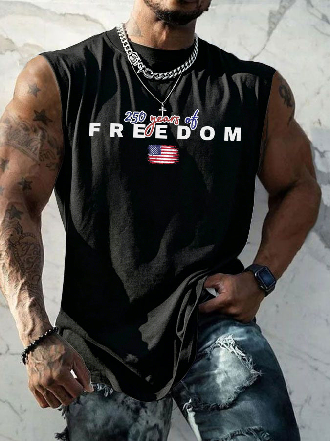 Men'S Sleeveless Casual Cotton And Linen T-Shirt