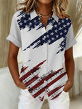 Women'S 250Th Anniversary Printed Casual Shirt