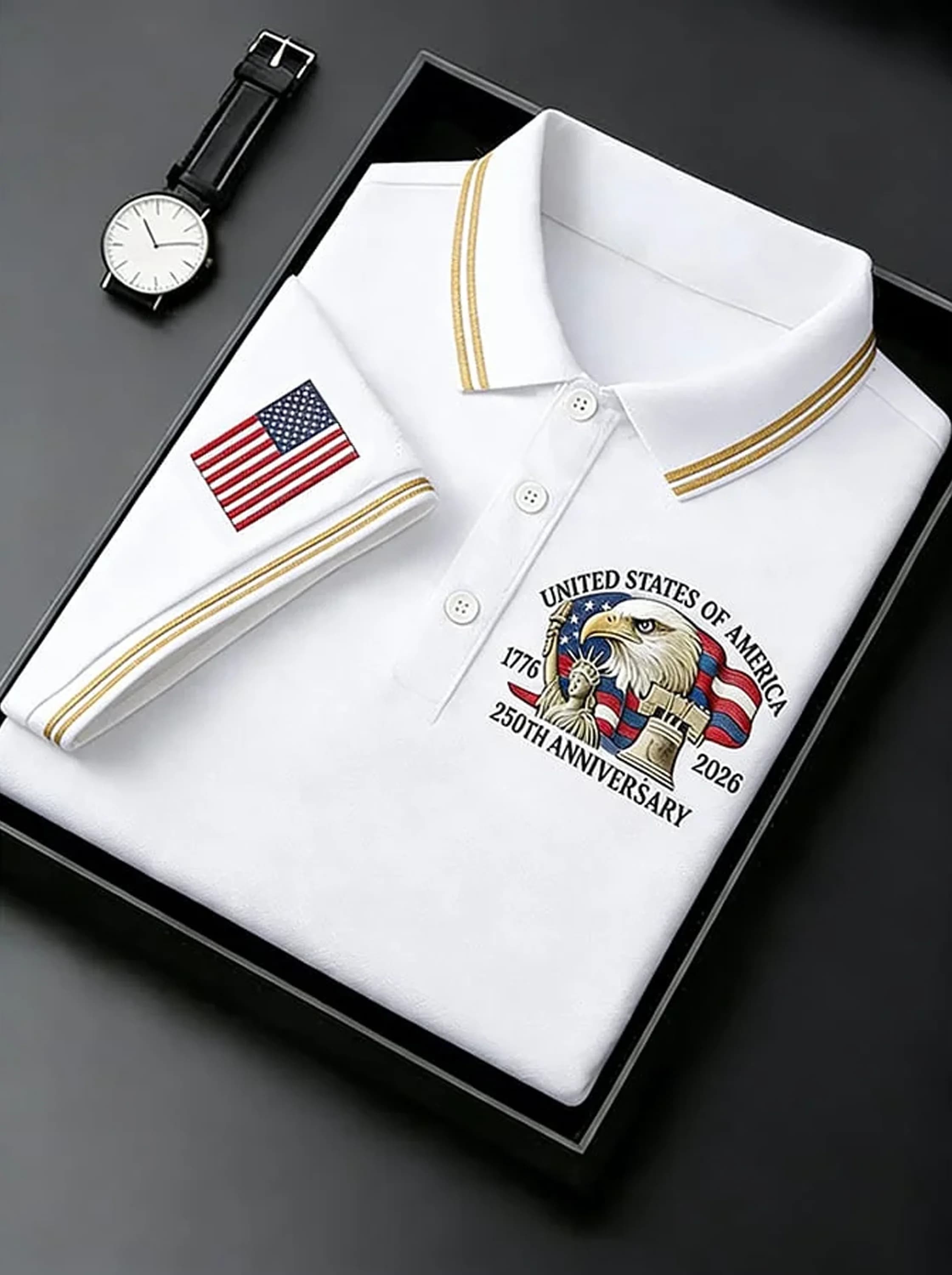 USA Eagle 250th Anniversary Polo Shirt