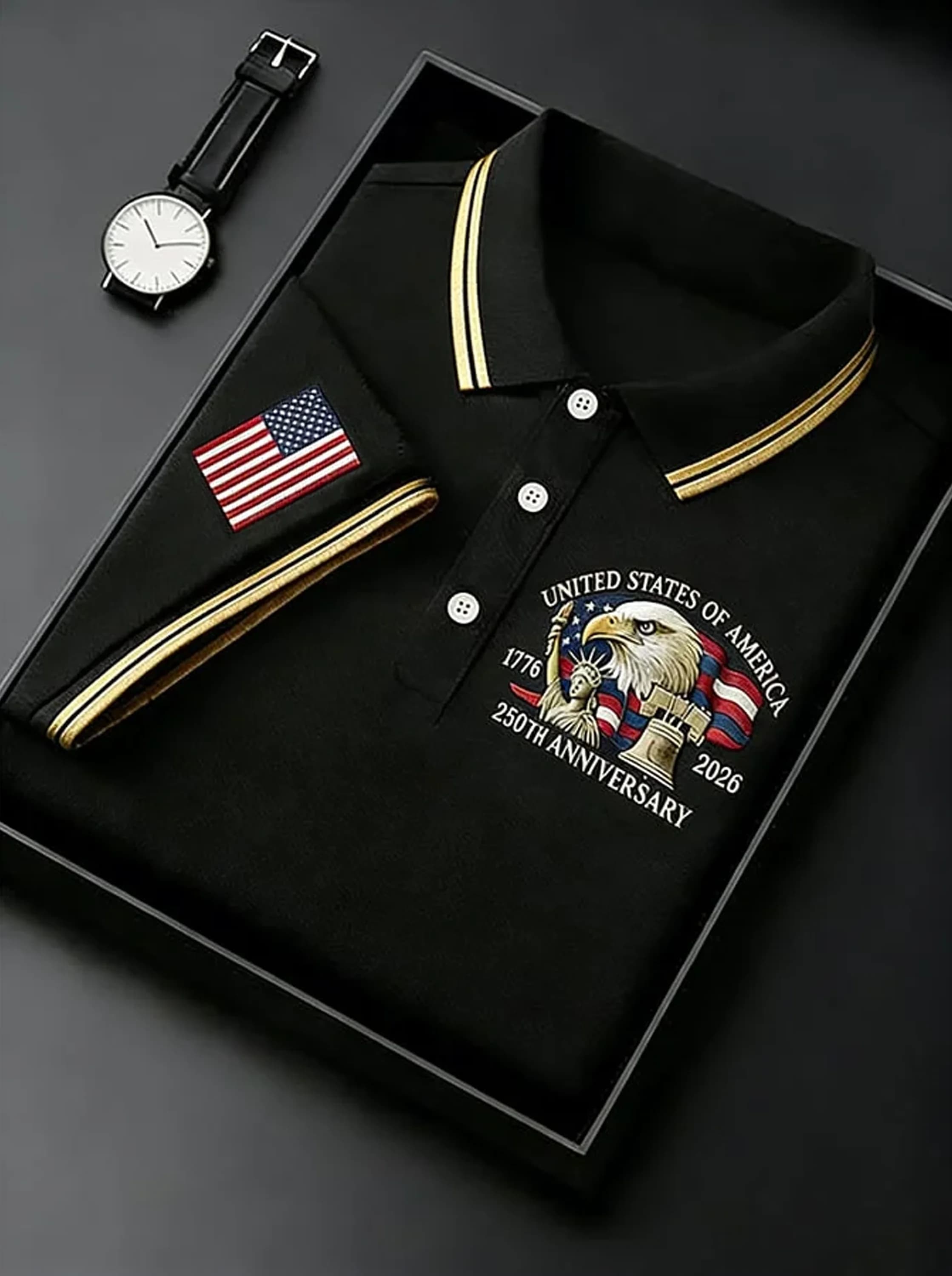 USA Eagle 250th Anniversary Polo Shirt