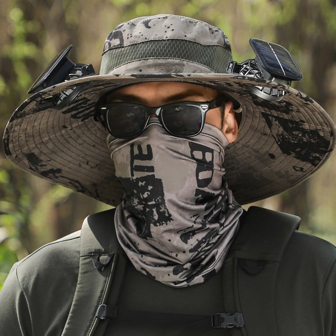 🏆 50K+ SOLD! 49% OFF – Almost Gone-⚡2025 New Ultralight Solar Fan Sun Hat – Lighter Than a Baseball!⚾(Only 11oz)