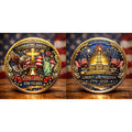 Eagle & Liberty & Cross United States 250th Anniversary Commemorative Coin