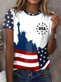 Women's 250th Anniversary Printed Casual T-Shirt