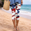 Women'S Casual Independence Day Commemorative Print Leggings For The 250Th Anniversary Of The Founding Of The United States