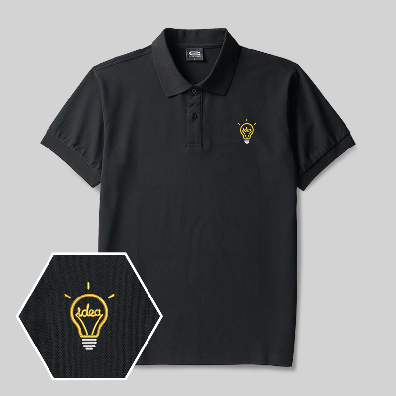 Idea Geek Embroidered Polo Shirt