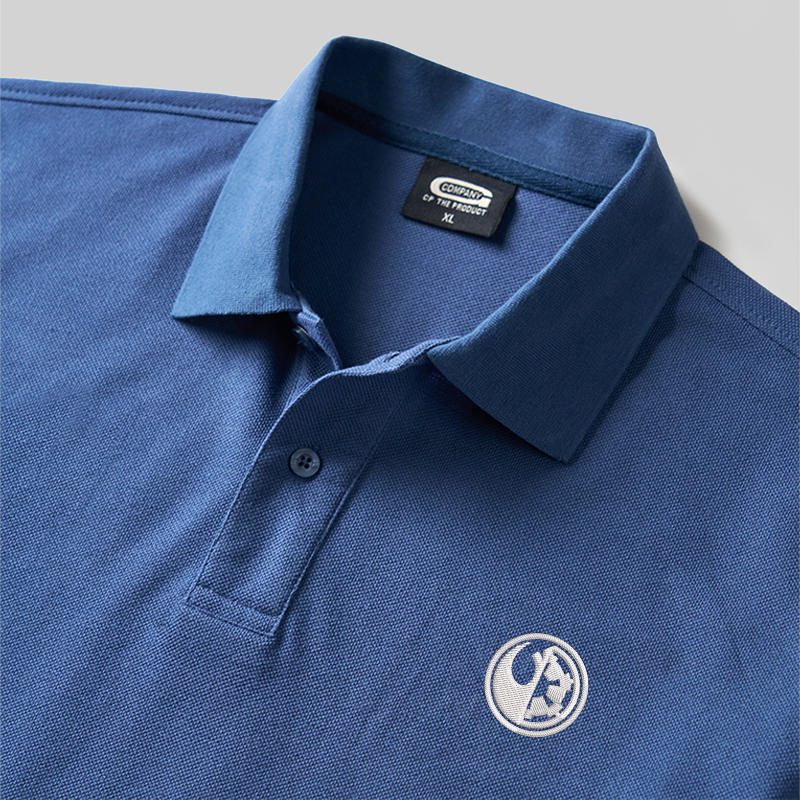 Galactic Badge Geek Embroidered Polo Shirt
