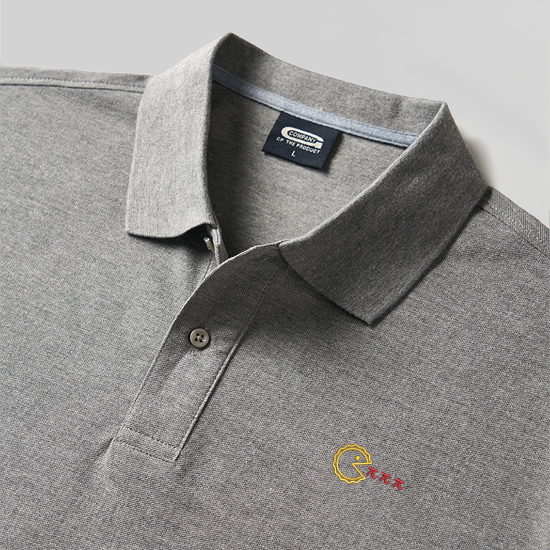 Pac-Pi Geek Embroidered Polo Shirt