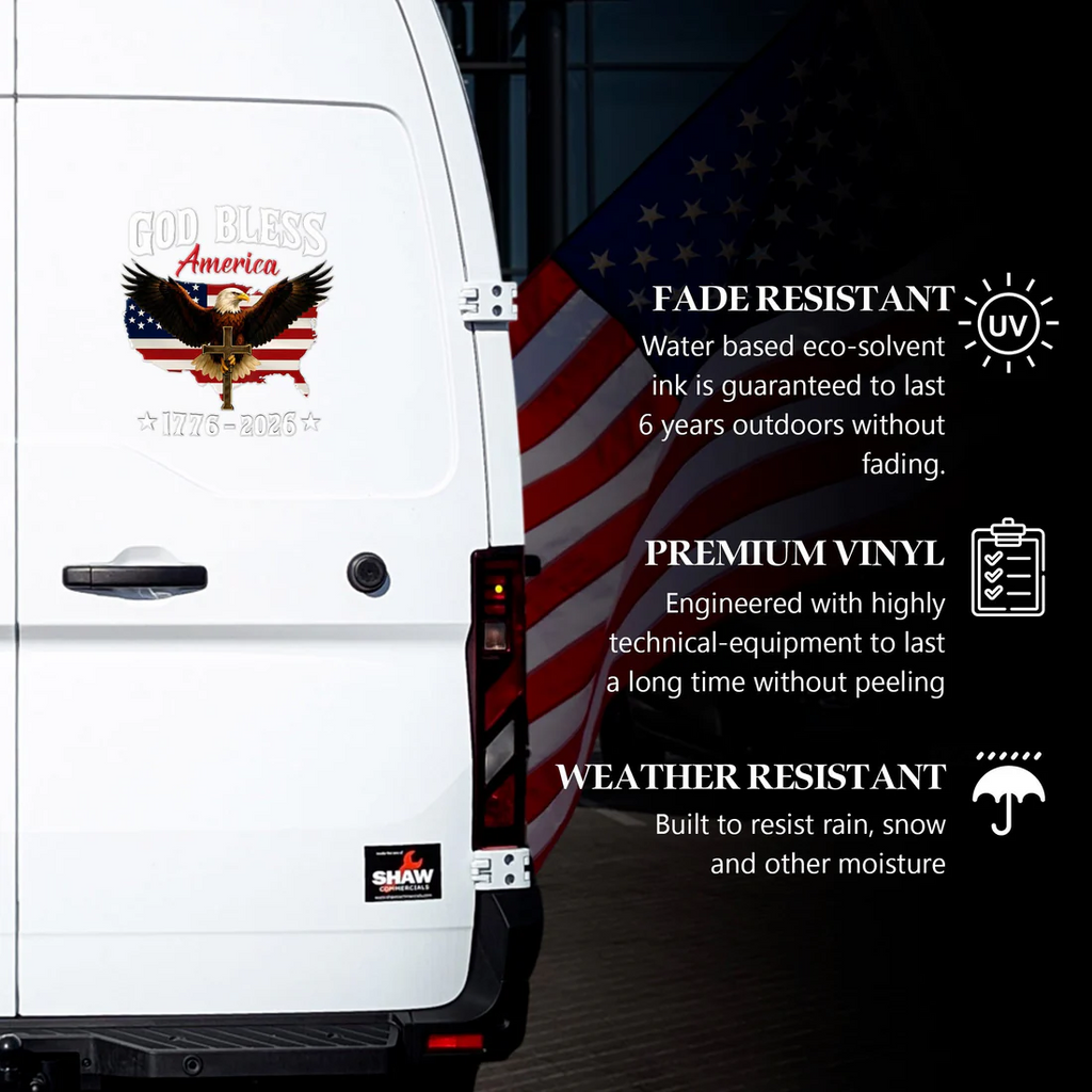 🔥 LIMITED TIME OFFER – 250th Anniversary Decal United States Of America Eagle Patriotic